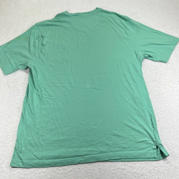 Greg Norman Men's XL Short Sleeve Mint Green Pock T Shirt Rainbow Shark Logo - Picture 9 of 12